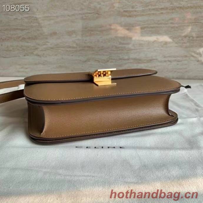 Celine MEDIUM CLASSIC BAG IN NATURAL CALFSKIN 189173 Brown Celine MEDIUM CLASSIC BAG IN NATURAL CALFSKIN 189173 Brown