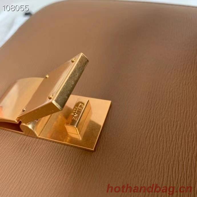 Celine MEDIUM CLASSIC BAG IN NATURAL CALFSKIN 189173 Brown Celine MEDIUM CLASSIC BAG IN NATURAL CALFSKIN 189173 Brown