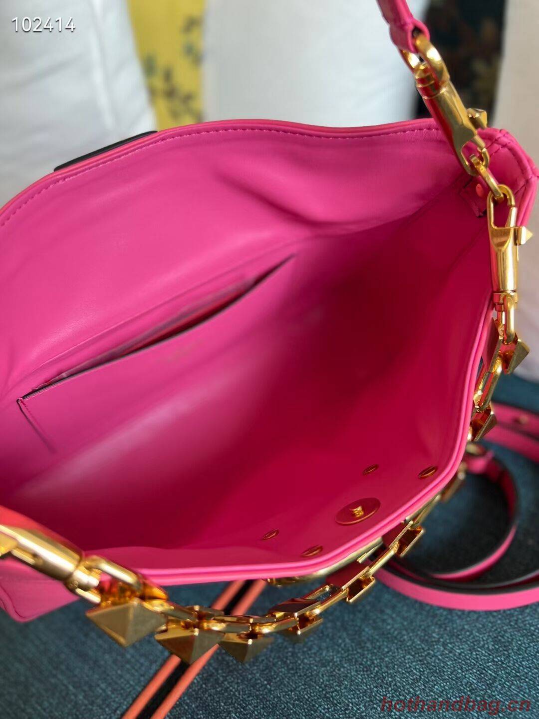 VALENTINO GARAVANI Loco Calf leather bag V2028 plum VALENTINO GARAVANI Loco Calf leather bag V2028 plum