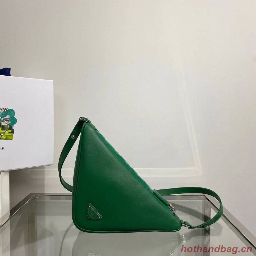 Prada Padded nappa leather handbag 1BE003 green