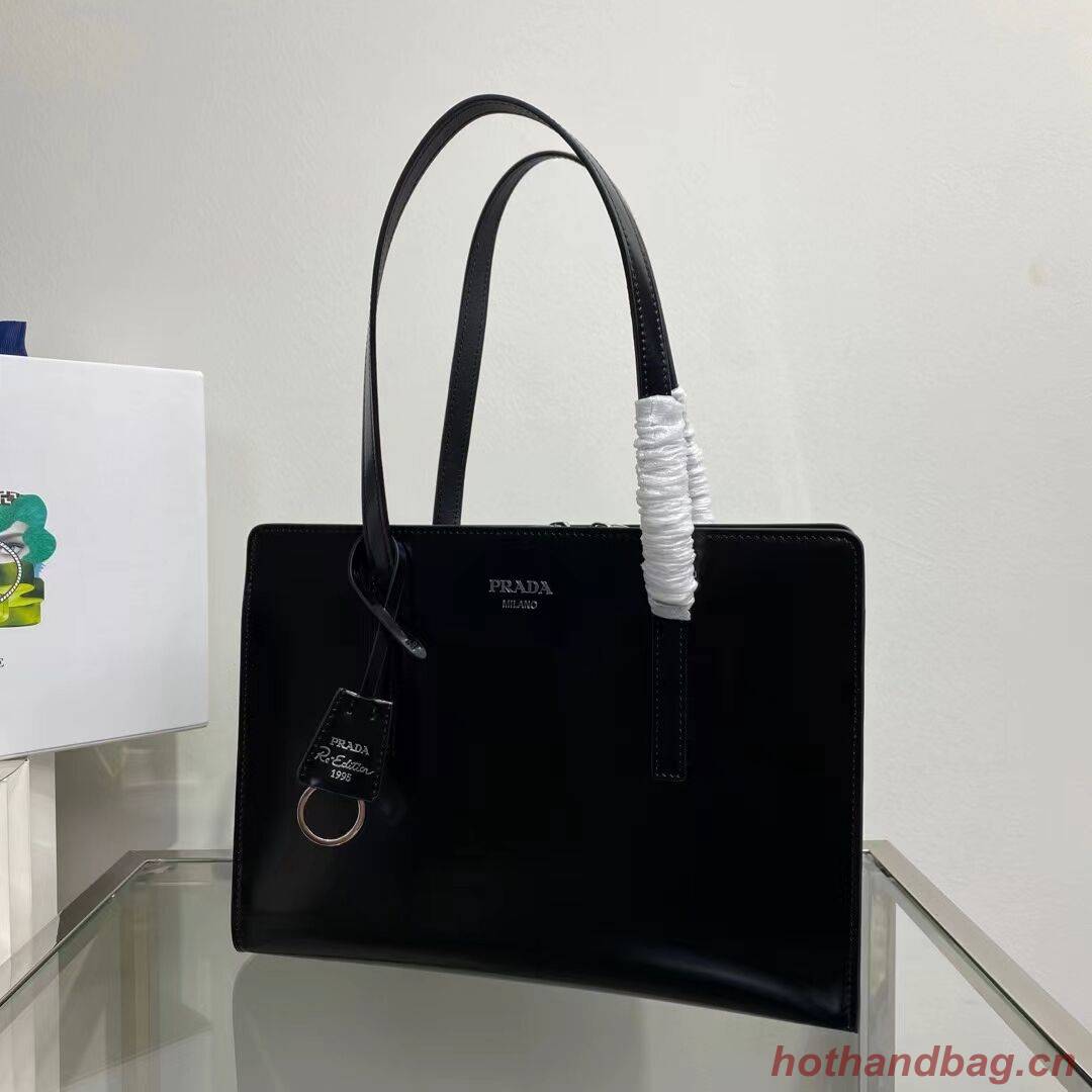 Prada Re-Edition 1995 brushed-leather medium handbag 1BA350 black Prada Re-Edition 1995 brushed-leather medium handbag 1BA350 black