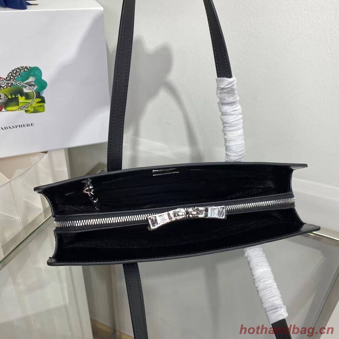 Prada Re-Edition 1995 brushed-leather medium handbag 1BA350 black Prada Re-Edition 1995 brushed-leather medium handbag 1BA350 black