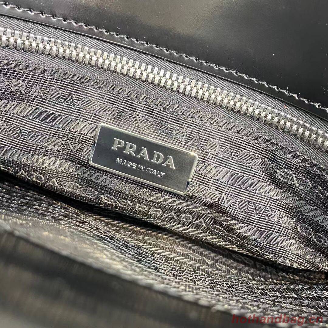 Prada Re-Edition 1995 brushed-leather medium handbag 1BA350 black Prada Re-Edition 1995 brushed-leather medium handbag 1BA350 black