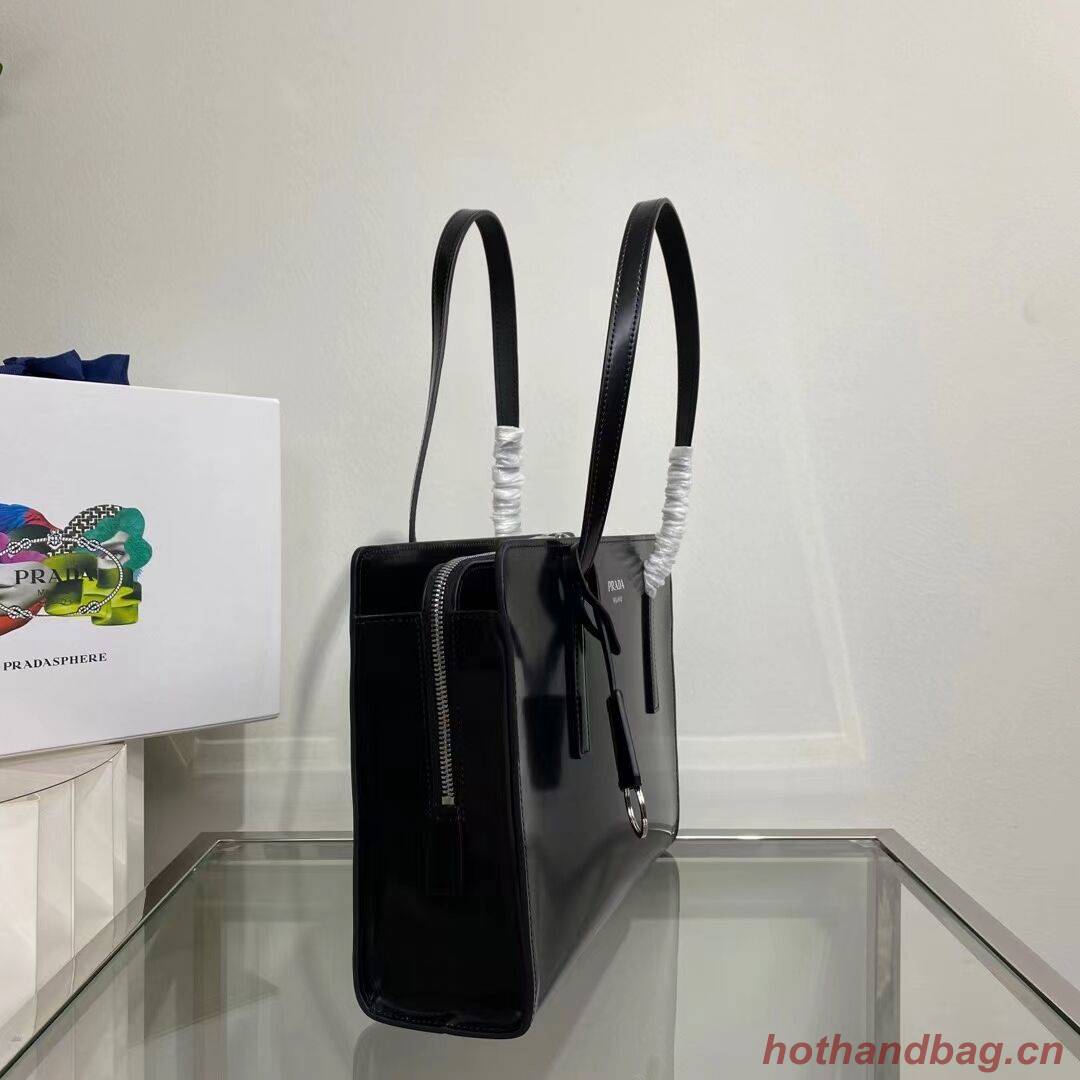 Prada Re-Edition 1995 brushed-leather medium handbag 1BA350 black Prada Re-Edition 1995 brushed-leather medium handbag 1BA350 black