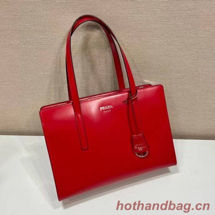 Prada Re-Edition 1995 brushed-leather medium handbag 1BA350 red Prada Re-Edition 1995 brushed-leather medium handbag 1BA350 red