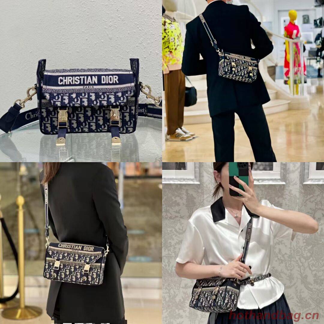 DIOR BOBBY BAG Embroidery C0803 dark blue DIOR BOBBY BAG Embroidery C0803 dark blue