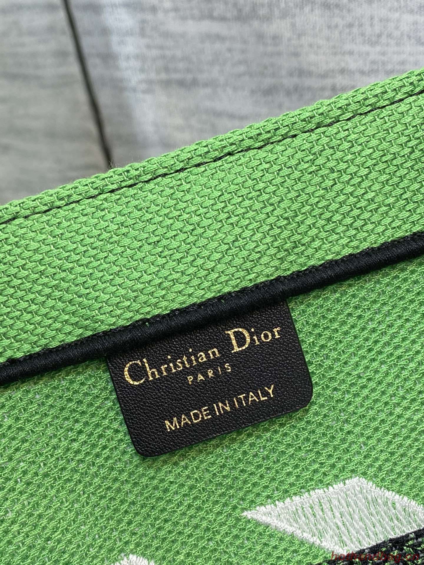 DIOR BOOK TOTE Embroidery C1287-28 green DIOR BOOK TOTE Embroidery C1287-28 green
