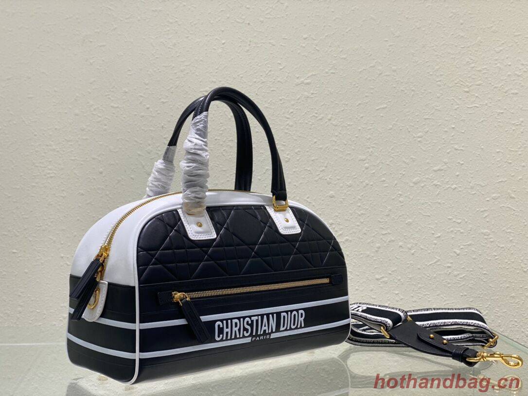 DIOR medium leather tote Bag B9189 black DIOR medium leather tote Bag B9189 black