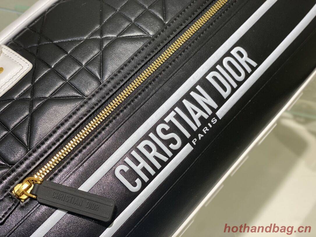 DIOR medium leather tote Bag B9189 black DIOR medium leather tote Bag B9189 black