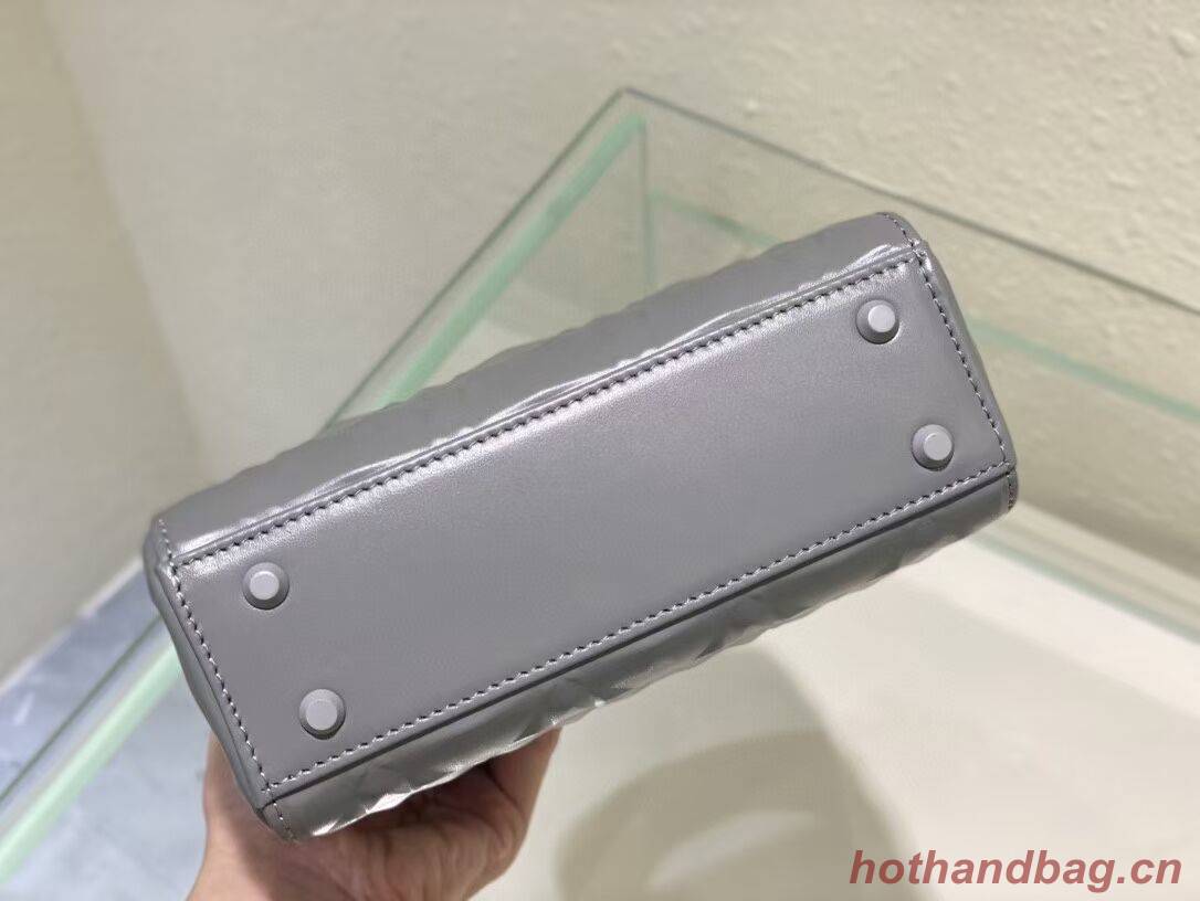 MINI LADY DIOR BAG Cannage Calfskin C2815 gray MINI LADY DIOR BAG Cannage Calfskin C2815 gray