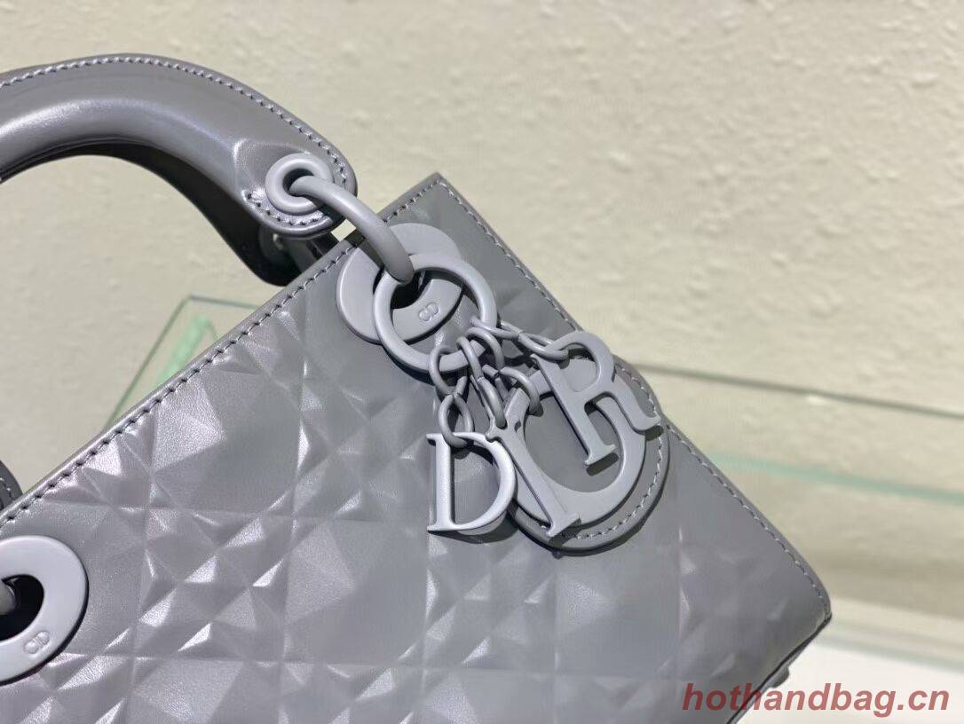 MINI LADY DIOR BAG Cannage Calfskin C2815 gray MINI LADY DIOR BAG Cannage Calfskin C2815 gray