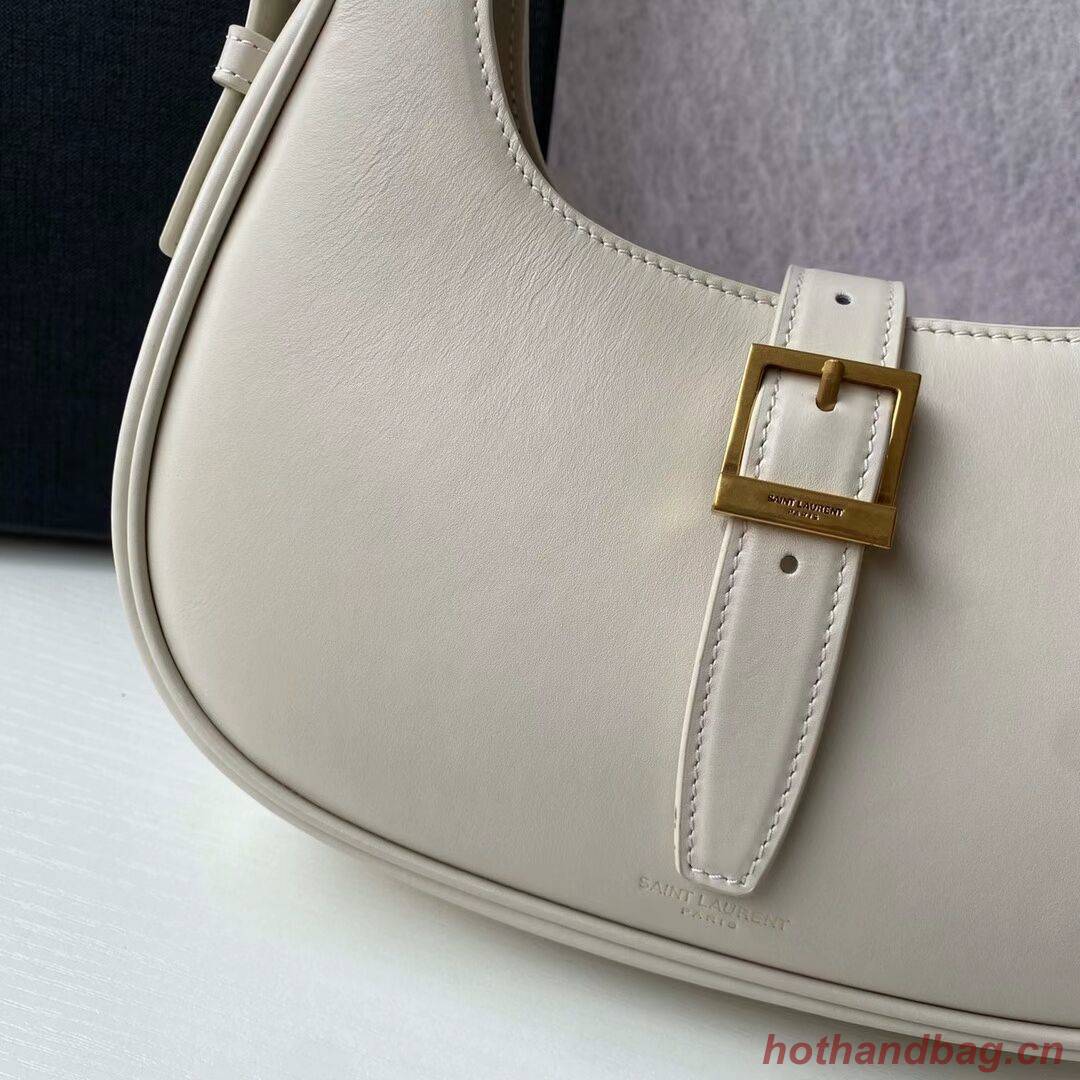 Yves Saint Laurent LE FERMOIR HOBO BAG IN SHINY LEATHER 6726152 BLANC VINTAGE Yves Saint Laurent LE FERMOIR HOBO BAG IN SHINY LEATHER 6726152 BLANC VINTAGE