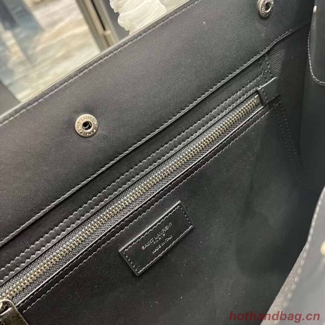 Yves Saint Laurent Calf leather shopping bag Y677481 black Yves Saint Laurent Calf leather shopping bag Y677481 black