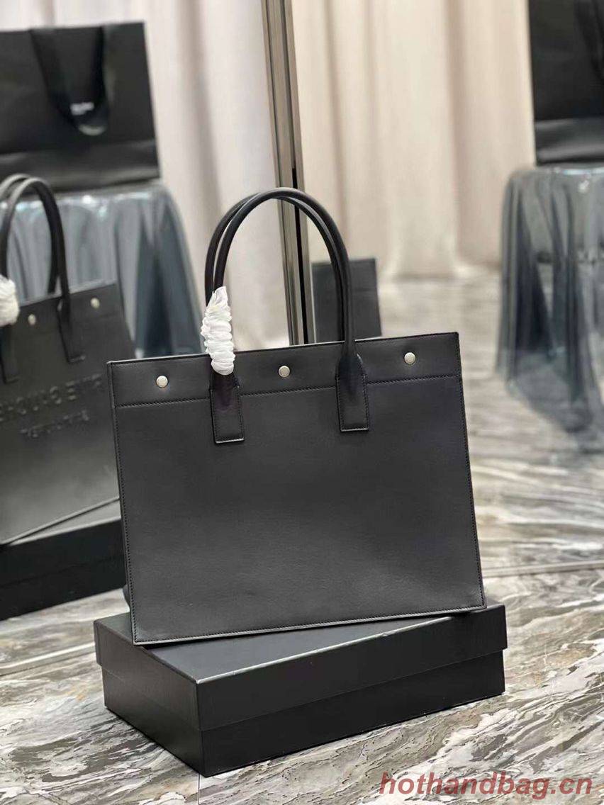 Yves Saint Laurent Calf leather shopping bag Y677481 black Yves Saint Laurent Calf leather shopping bag Y677481 black