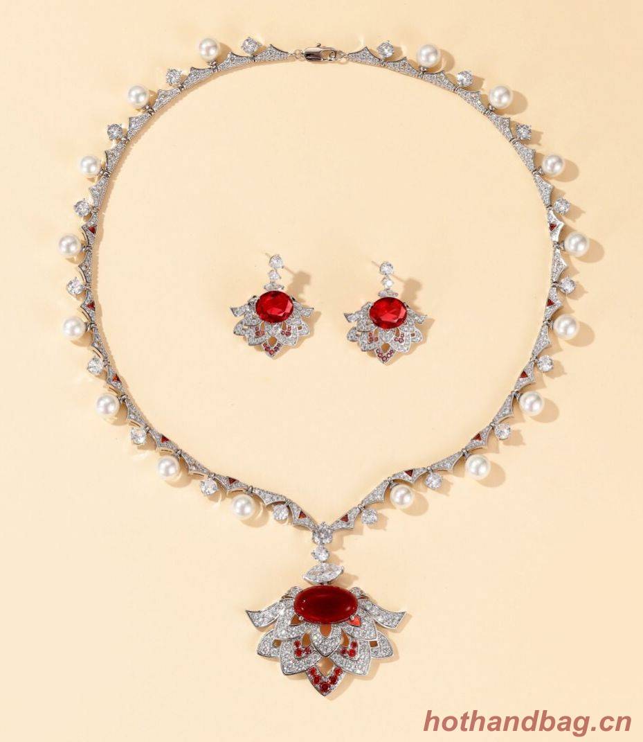 BVLGARI Necklace & Earrings One Set BNE11239 BVLGARI Necklace & Earrings One Set BNE11239