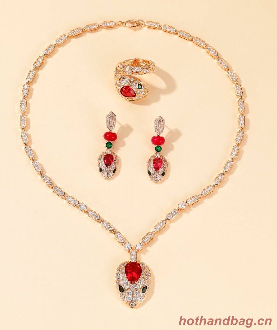 BVLGARI Necklace & Earrings &Ring One Set BNE11241 BVLGARI Necklace & Earrings &Ring One Set BNE11241