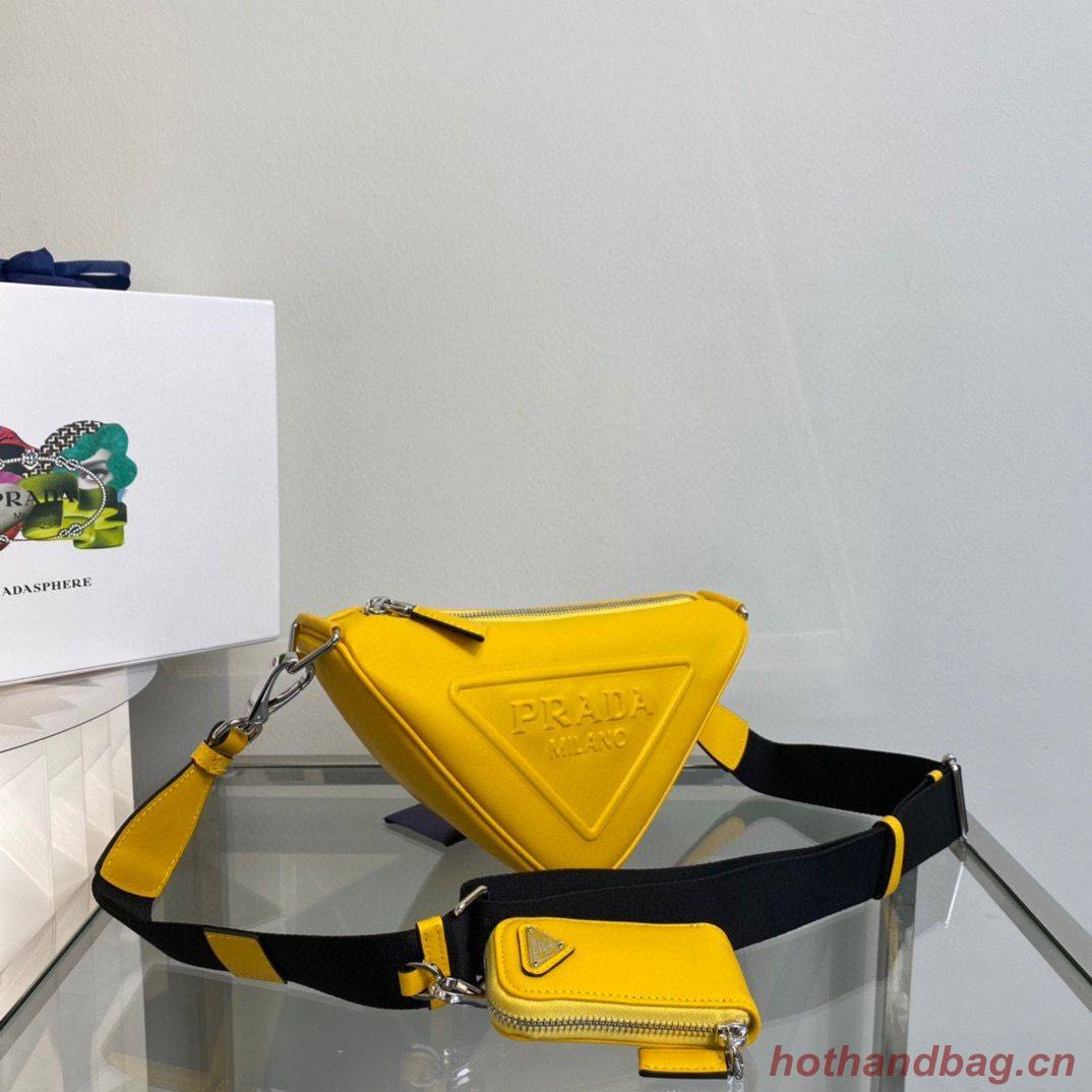 Prada Padded Nappa Leather Shoulder Bag 1BH190 Yellow Prada Padded Nappa Leather Shoulder Bag 1BH190 Yellow