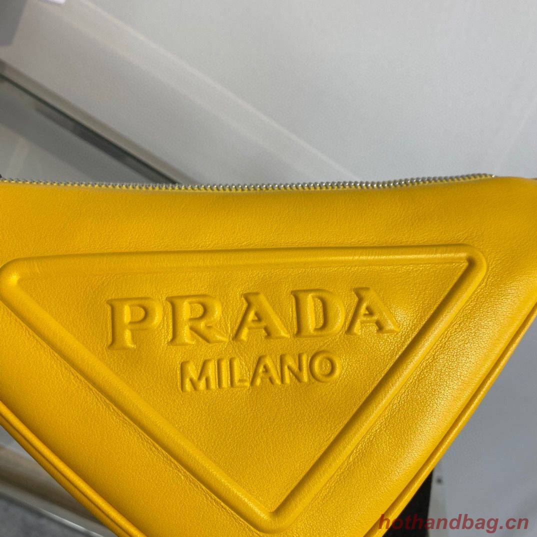 Prada Padded Nappa Leather Shoulder Bag 1BH190 Yellow Prada Padded Nappa Leather Shoulder Bag 1BH190 Yellow