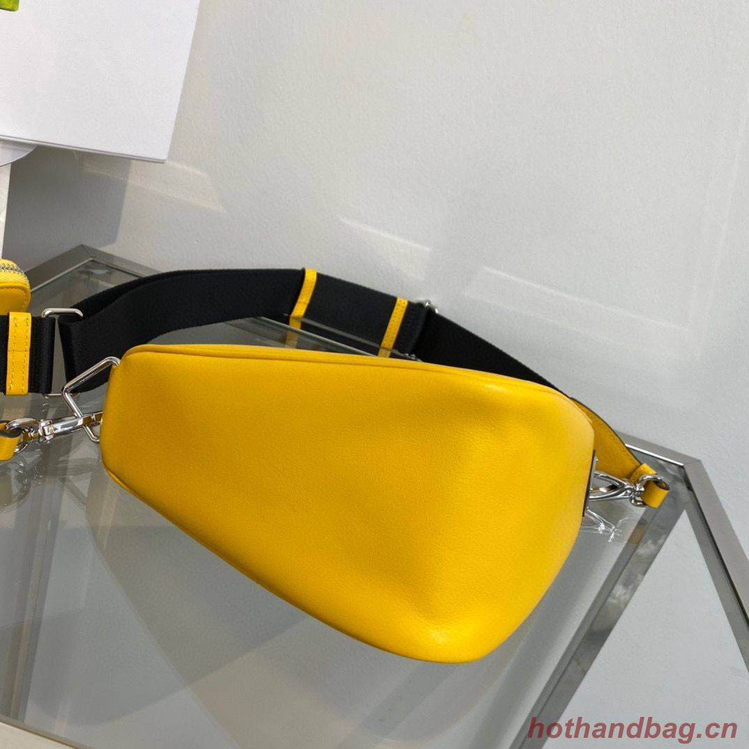 Prada Padded Nappa Leather Shoulder Bag 1BH190 Yellow Prada Padded Nappa Leather Shoulder Bag 1BH190 Yellow