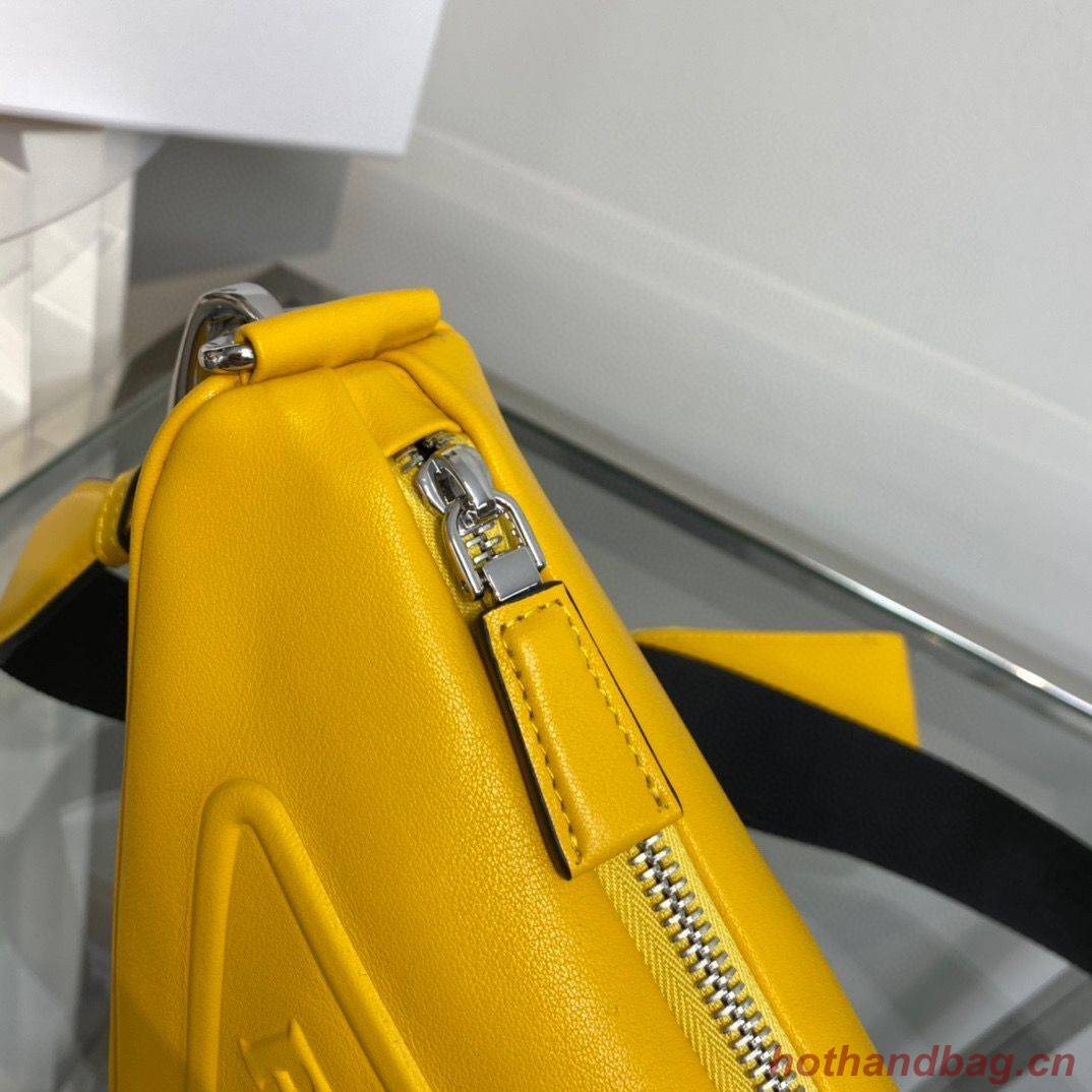 Prada Padded Nappa Leather Shoulder Bag 1BH190 Yellow Prada Padded Nappa Leather Shoulder Bag 1BH190 Yellow