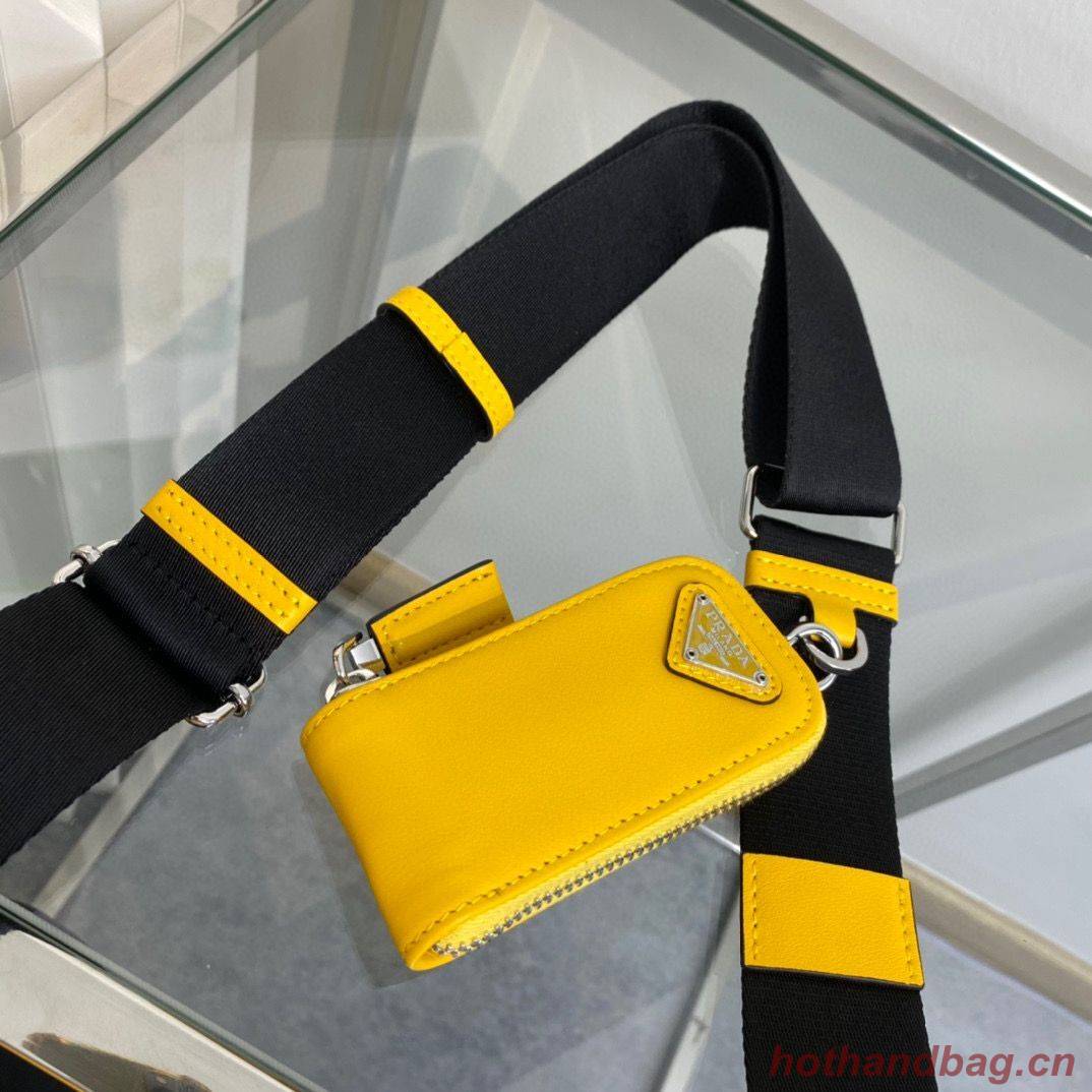Prada Padded Nappa Leather Shoulder Bag 1BH190 Yellow Prada Padded Nappa Leather Shoulder Bag 1BH190 Yellow