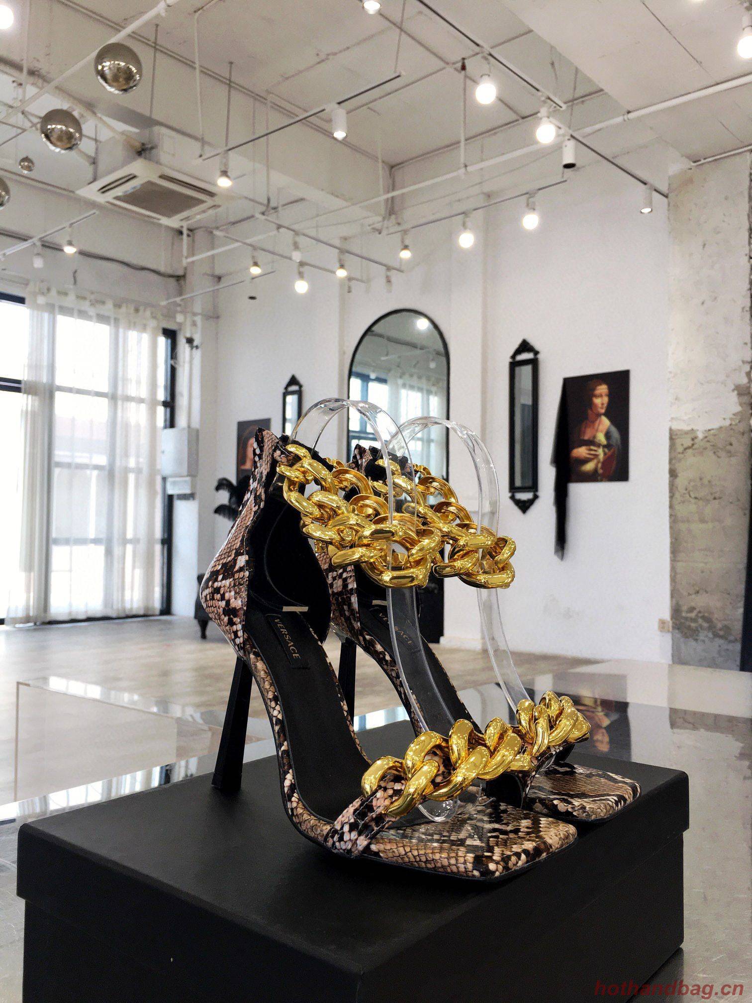 Versace Sandals Shoes F034 Heel height 9.5CM Versace Sandals Shoes F034 Heel height 9.5CM