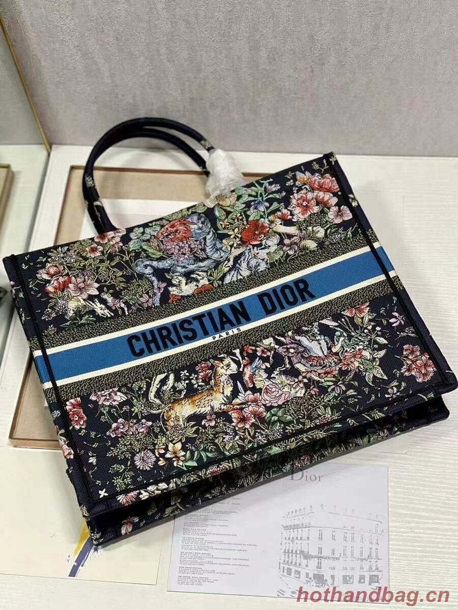 DIOR BOOK TOTE Embroidery C1286-29 black DIOR BOOK TOTE Embroidery C1286-29 black