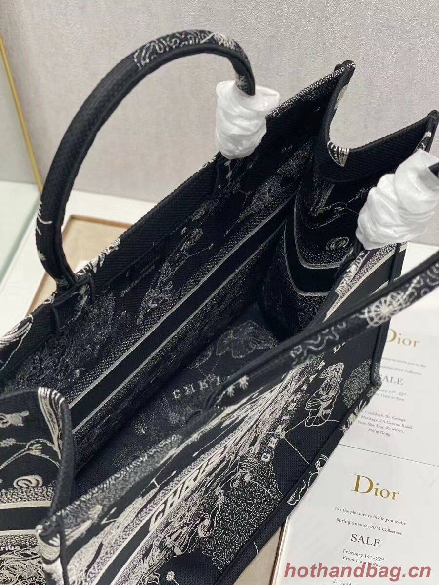 DIOR BOOK TOTE Embroidery C1286-31 black DIOR BOOK TOTE Embroidery C1286-31 black