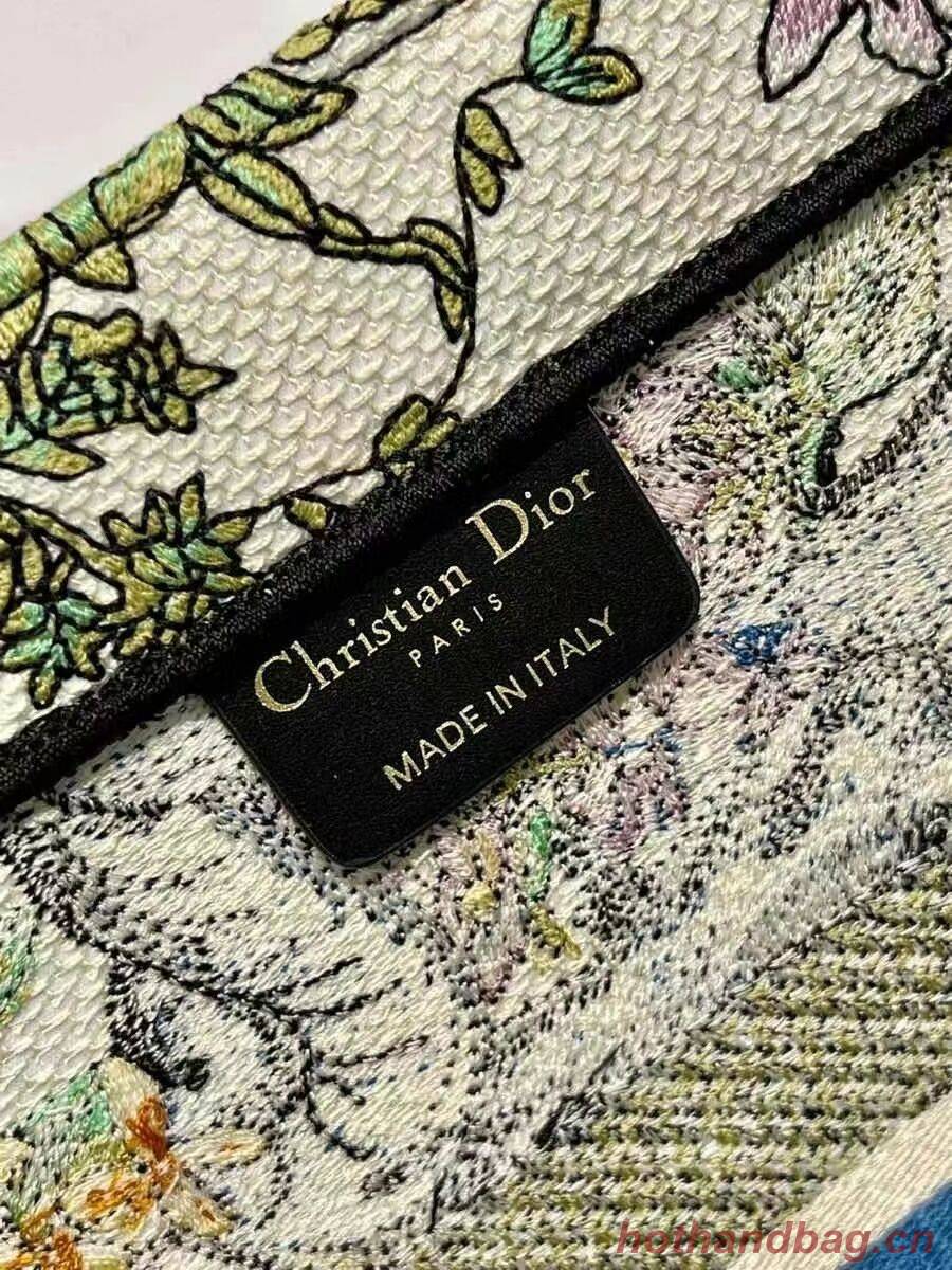 SMALL DIOR BOOK TOTE Embroidery C1287-30 white SMALL DIOR BOOK TOTE Embroidery C1287-30 white