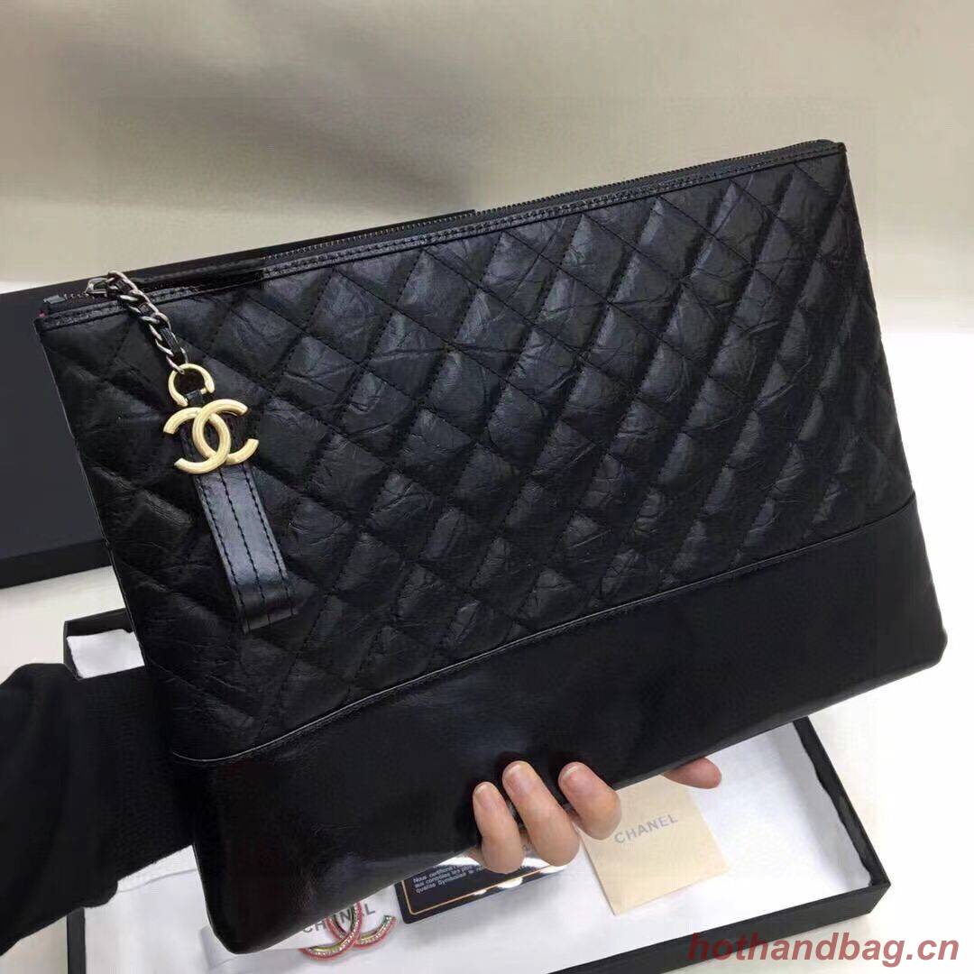 Chanle Grained Original Leather Bag C20314 Black Chanle Grained Original Leather Bag C20314 Black