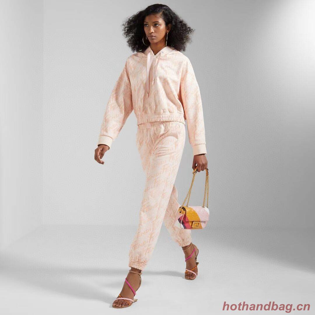 Fendi Baguette Chain Midi Leather bag with multicolor print 8BR6525 Fendi Baguette Chain Midi Leather bag with multicolor print 8BR6525