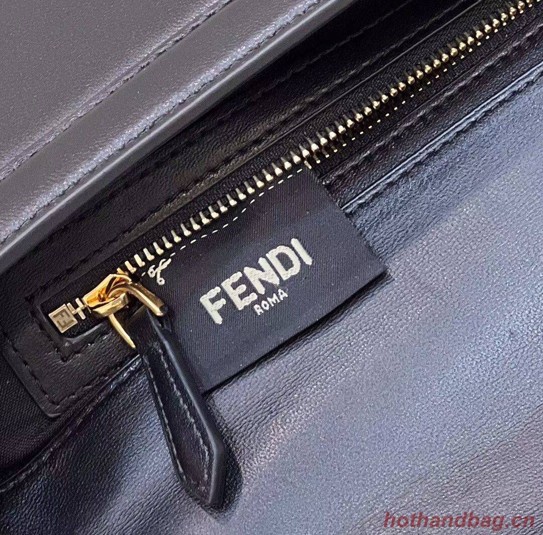 Fendi Baguette Sheepskin bag 8BR6551 black Fendi Baguette Sheepskin bag 8BR6551 black