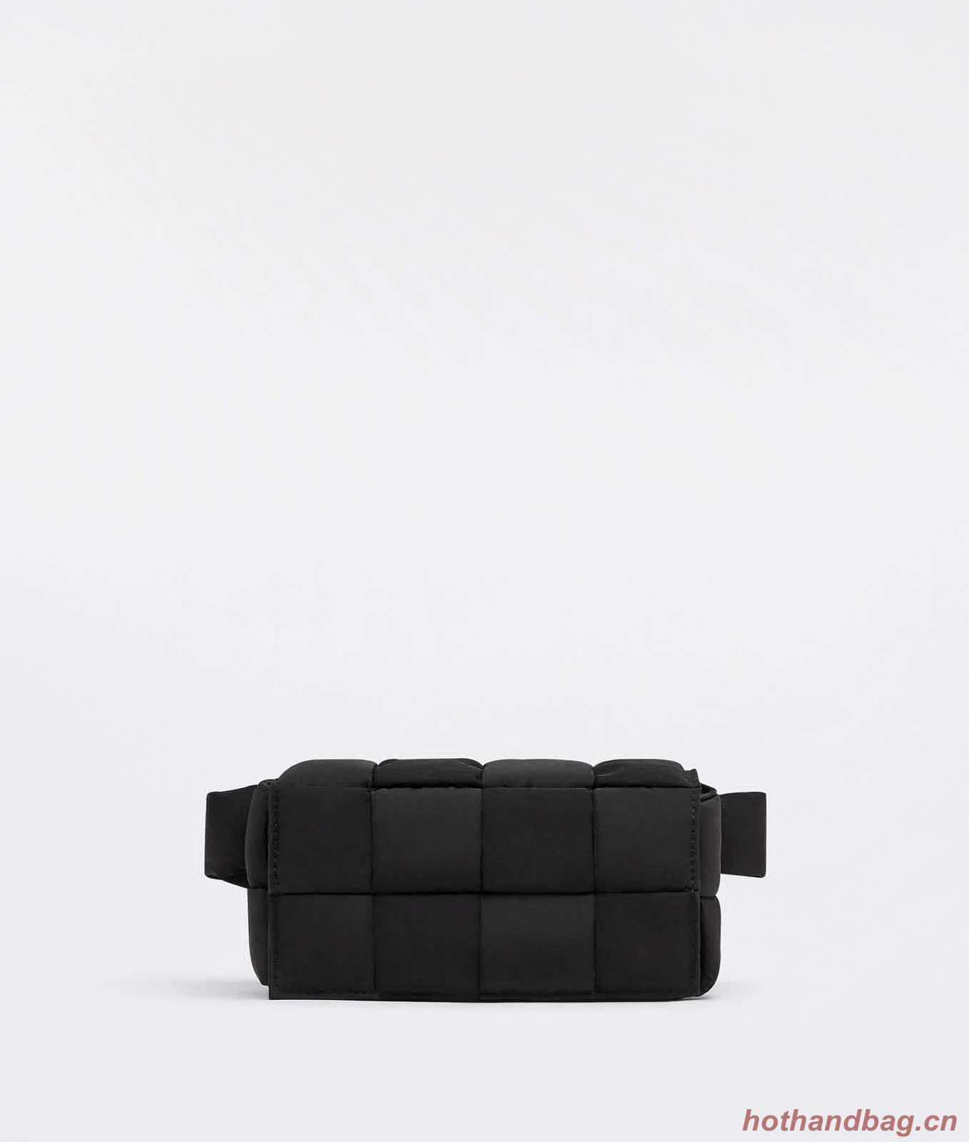 Bottega Veneta CASSETTE Mini Nylon belt bag 8952 Black Bottega Veneta CASSETTE Mini Nylon belt bag 8952 Black