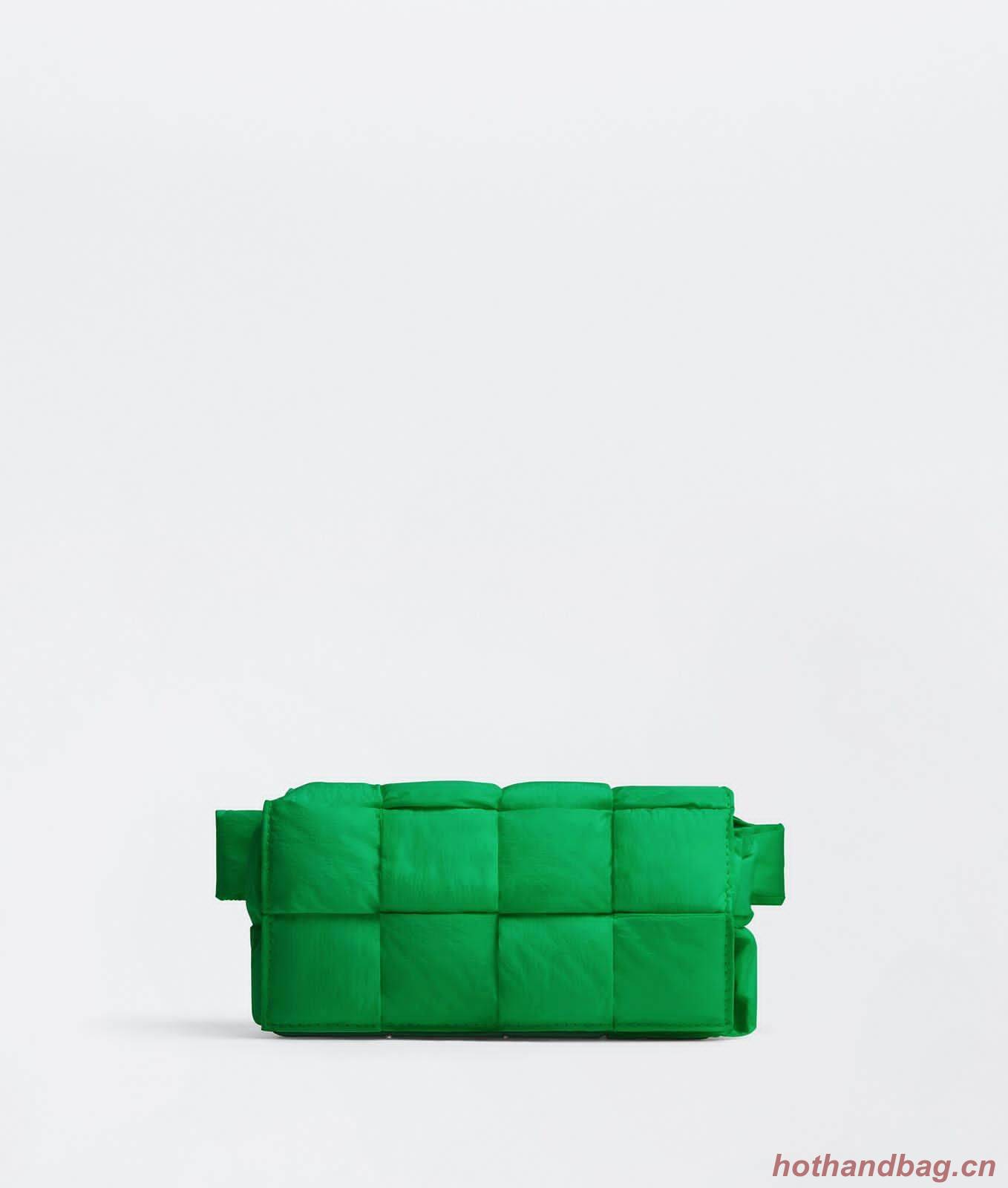Bottega Veneta CASSETTE Mini Nylon belt bag 8952 Green Bottega Veneta CASSETTE Mini Nylon belt bag 8952 Green