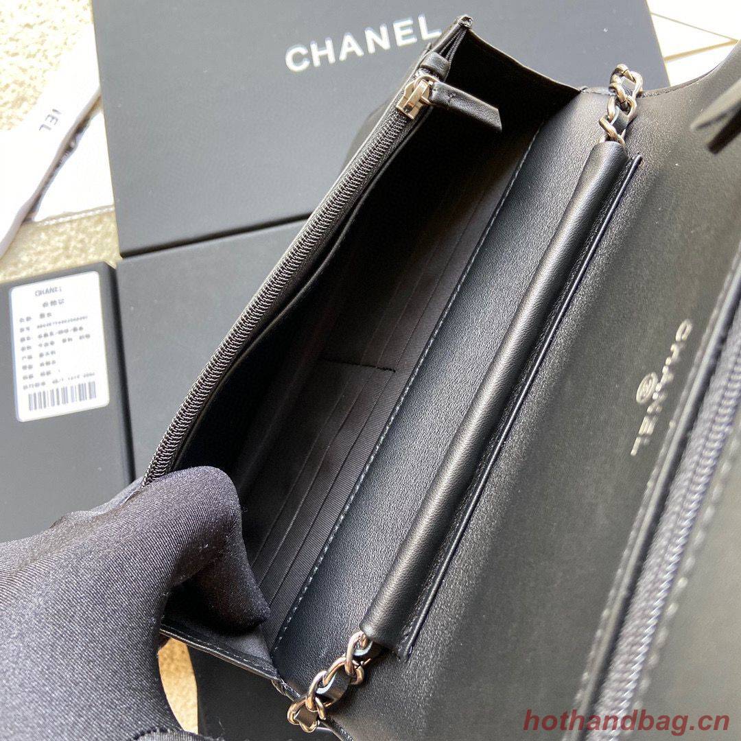 BOY CHANEL Original Wallet on Chain A80287 black BOY CHANEL Original Wallet on Chain A80287 black