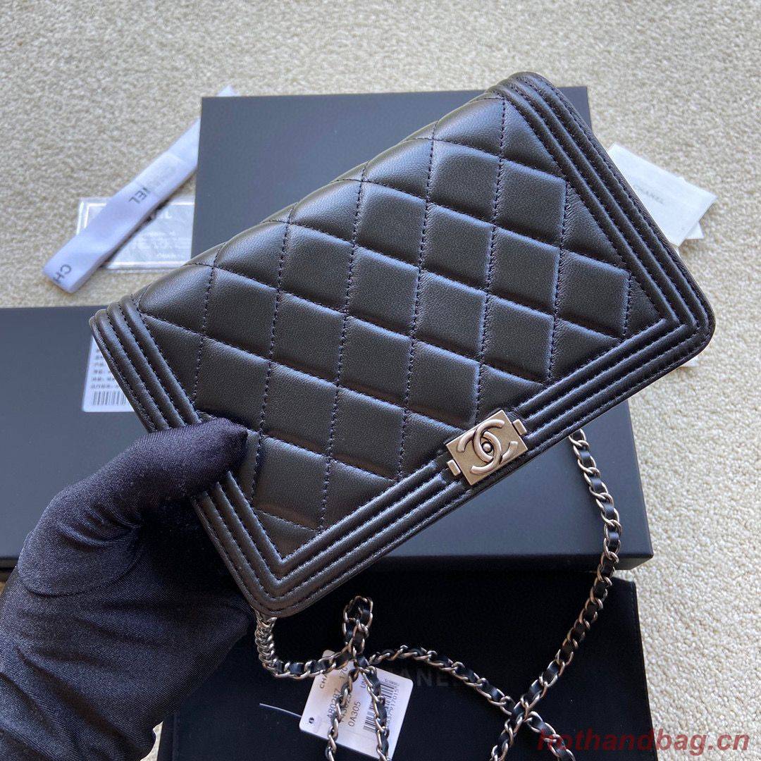 BOY CHANEL Original Wallet on Chain A80287 black BOY CHANEL Original Wallet on Chain A80287 black