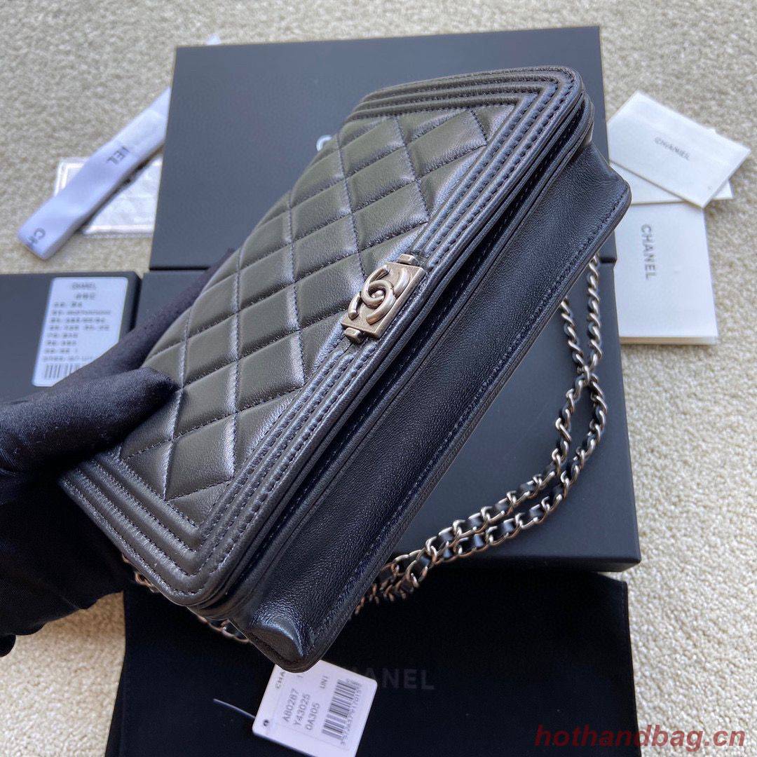 BOY CHANEL Original Wallet on Chain A80287 black BOY CHANEL Original Wallet on Chain A80287 black