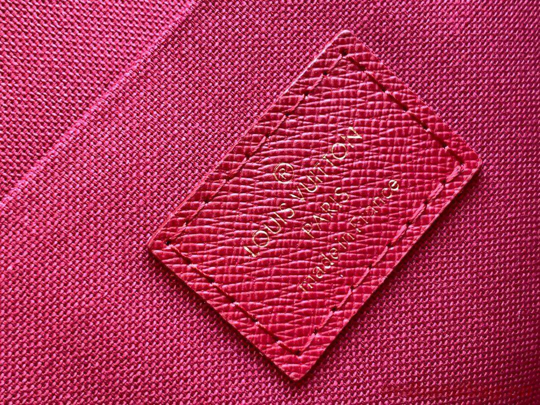 Louis Vuitton Monogram Canvas Felicie Chain Wallet M61276 Red Louis Vuitton Monogram Canvas Felicie Chain Wallet M61276 Red
