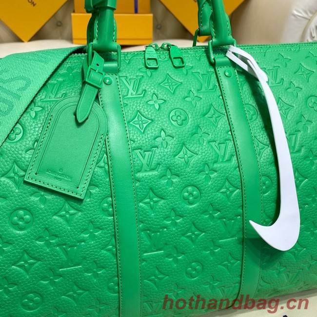 Louis Vuitton KEEPALL BANDOULIERE 50 M20963 green