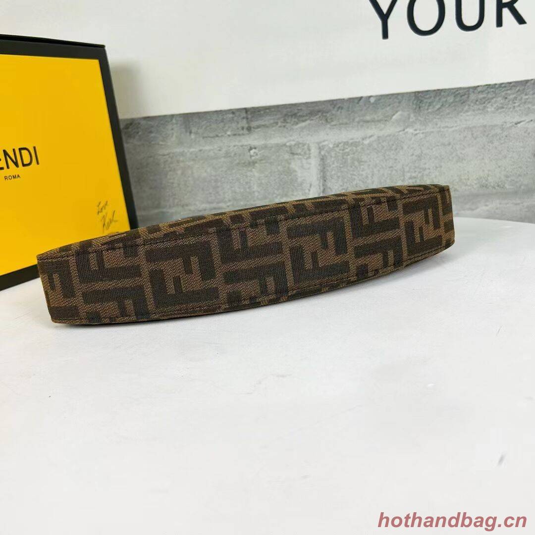 Fendi O Lock Swing Mint green leather pouch 8BS068A brown Fendi O Lock Swing Mint green leather pouch 8BS068A brown