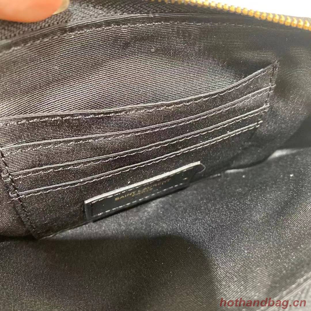 SAINT LAURENT MONOGRAM CHAIN WALLET IN LEATHER 655941 black SAINT LAURENT MONOGRAM CHAIN WALLET IN LEATHER 655941 black