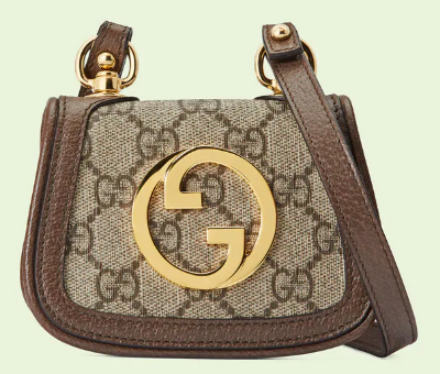 Gucci Blondie card case wallet GG Supreme canvas 698635 brown Gucci Blondie card case wallet GG Supreme canvas 698635 brown