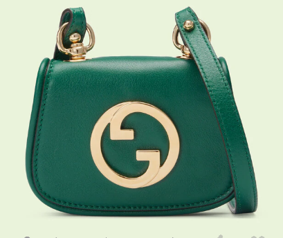 Gucci mini Blondie card case wallet 698635 Emerald green Gucci mini Blondie card case wallet 698635 Emerald green