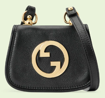 Gucci mini Blondie card case wallet 698635 black Gucci mini Blondie card case wallet 698635 black