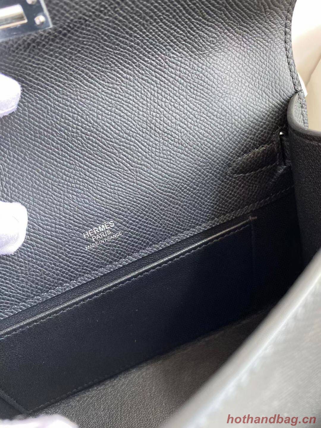 Hermes Kelly 22cm Tote Bag Original Leather KL22 Black Hermes Kelly 22cm Tote Bag Original Leather KL22 Black