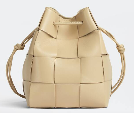 Bottega Veneta Small Cassette Bucket Bag 680218 Porridge Bottega Veneta Small Cassette Bucket Bag 680218 Porridge