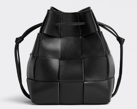 Bottega Veneta Small Cassette Bucket Bag 680218 black Bottega Veneta Small Cassette Bucket Bag 680218 black
