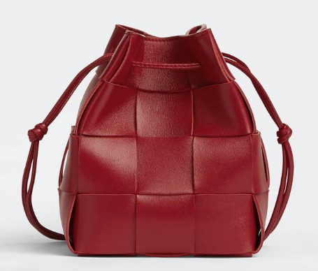 Bottega Veneta Small Cassette Bucket Bag 680218 red Bottega Veneta Small Cassette Bucket Bag 680218 red