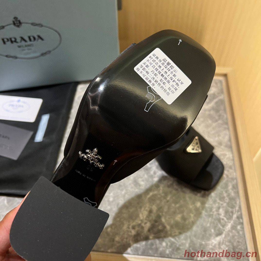 Prada Sandals Shoes PD36520 Silk Black Prada Sandals Shoes PD36520 Silk Black