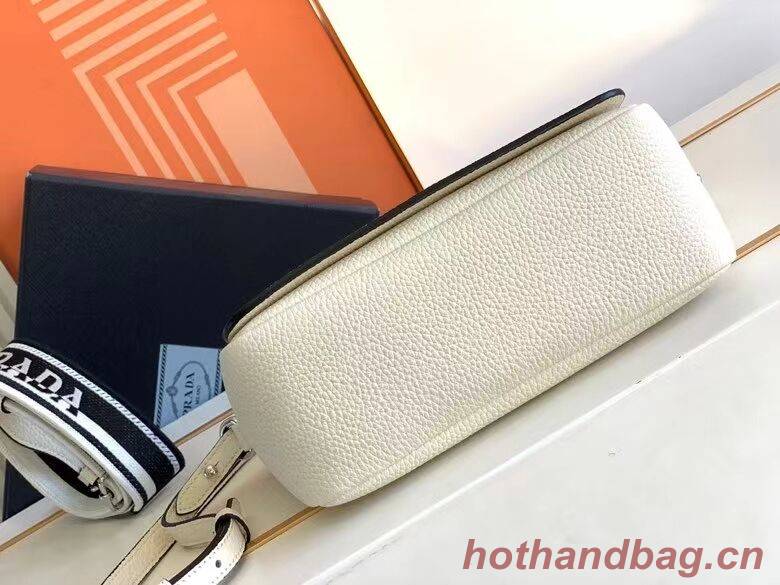 Prada Leather bag with shoulder strap 1DB443 white Prada Leather bag with shoulder strap 1DB443 white